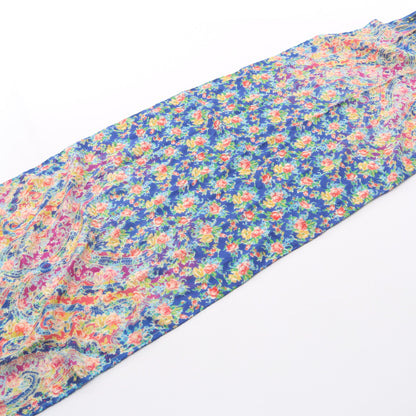 総柄 スカーフ カシミヤ シルク ブルー マルチカラー エトロ 財布・小物 ETRO