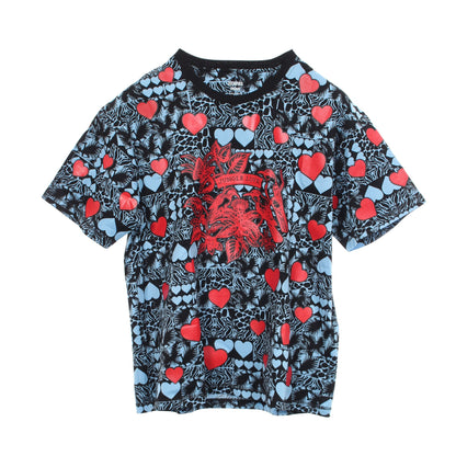 Jungle Love 半袖Tシャツ コットン ライトブルー ブラック レッド エルメス