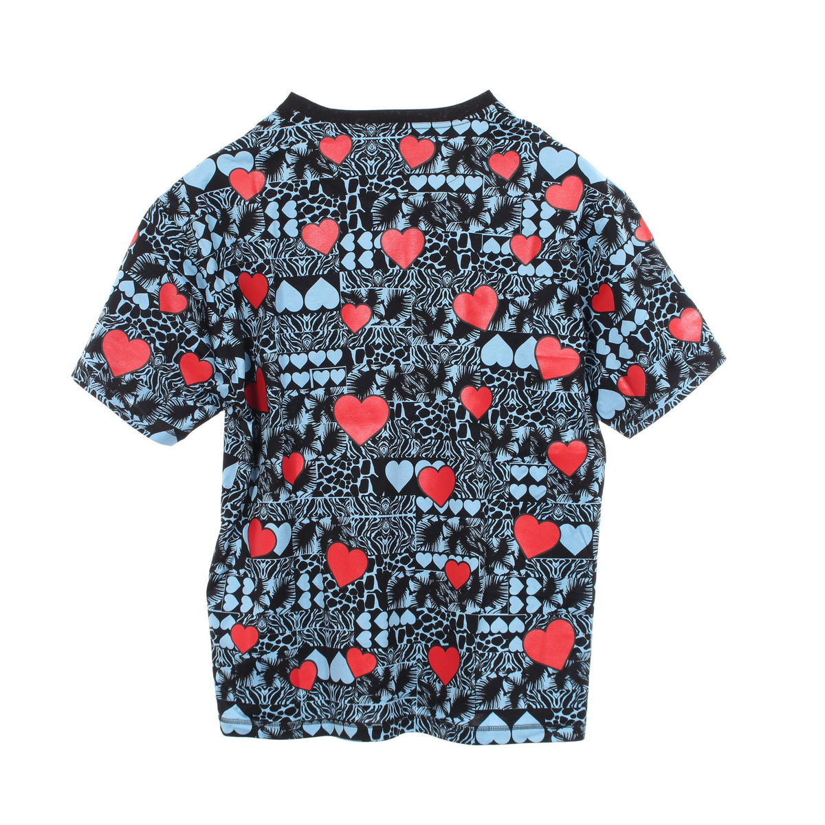 Jungle Love 半袖Tシャツ コットン ライトブルー ブラック レッド エルメス