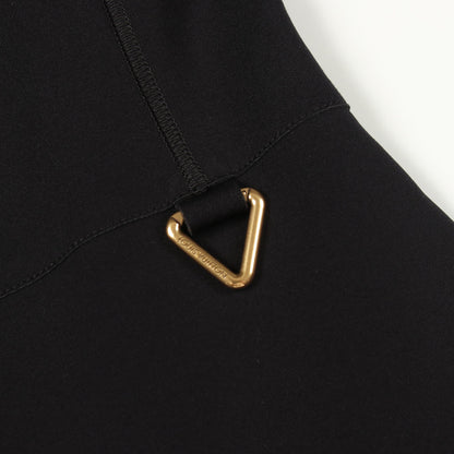 テクニカルジャージー ピーターパンカラードレス ワンピース ナイロン エラスタン ブラック ルイヴィトン ワンピース LOUIS VUITTON