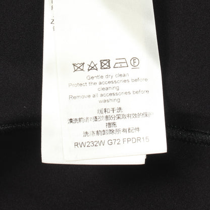テクニカルジャージー ピーターパンカラードレス ワンピース ナイロン エラスタン ブラック ルイヴィトン ワンピース LOUIS VUITTON