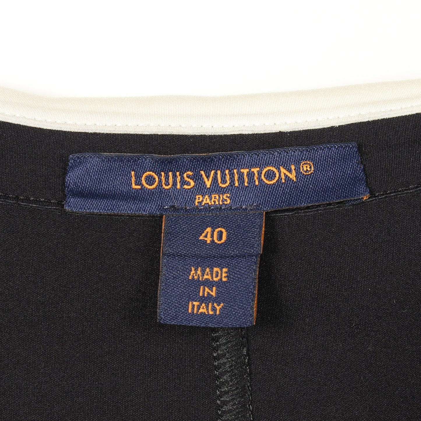 テクニカルジャージー ピーターパンカラードレス ワンピース ナイロン エラスタン ブラック ルイヴィトン ワンピース LOUIS VUITTON