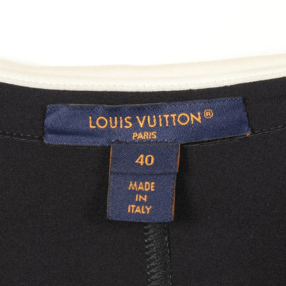 テクニカルジャージー ピーターパンカラードレス ワンピース ナイロン エラスタン ブラック ルイヴィトン ワンピース LOUIS VUITTON