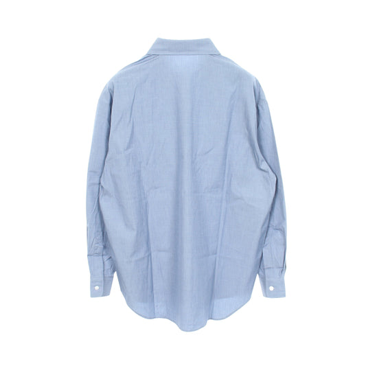 長袖 シャツ コットン ブルー ザロウ トップス THE ROW