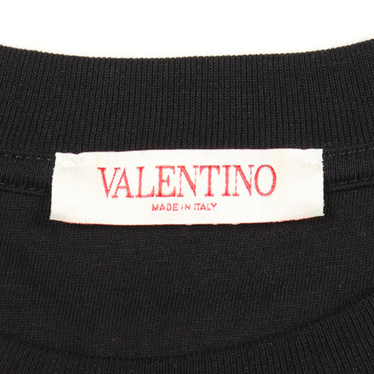 VLTNロゴ プリント クルーネック 半袖Tシャツ コットン ブラック ヴァレンティノ トップス VALENTINO