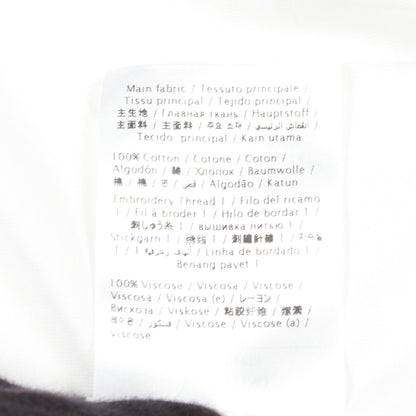 ロゴ スパンコール 半袖Tシャツ コットン ホワイト ヴァレンティノ