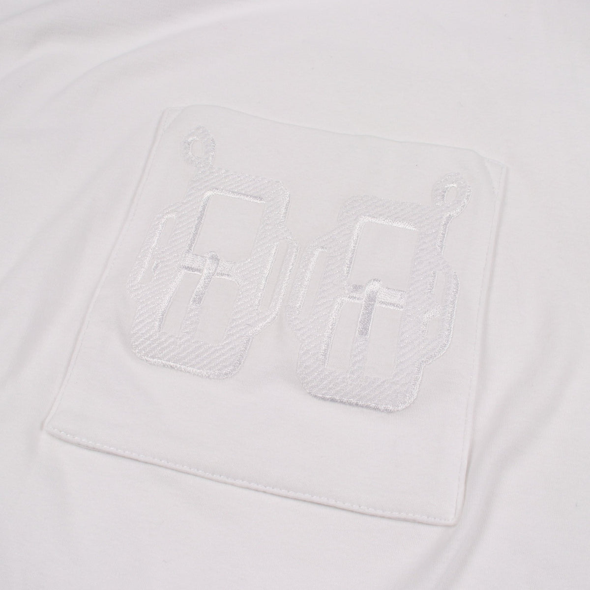 刺繍ポケット 半袖Tシャツ コットン ホワイト エルメス トップス HERMES