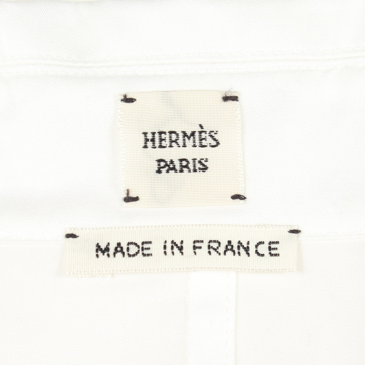 シェーヌダンクル シャツワンピース シャツワンピース コットン ホワイト エルメス ワンピース HERMES