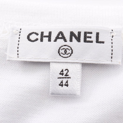 レースロゴ 半袖Tシャツ コットン ホワイト シャネル