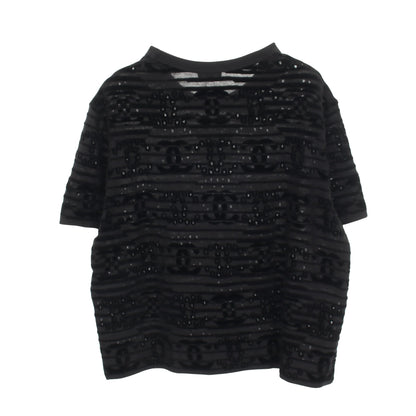 ココマーク 半袖Tシャツ コットン ブラック シャネル