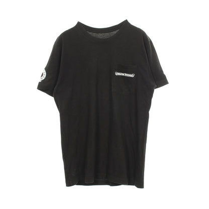 バックプリントフローラルクロス クルーネック 半袖Tシャツ コットン ブラック クロムハーツ トップス Chrome Hearts