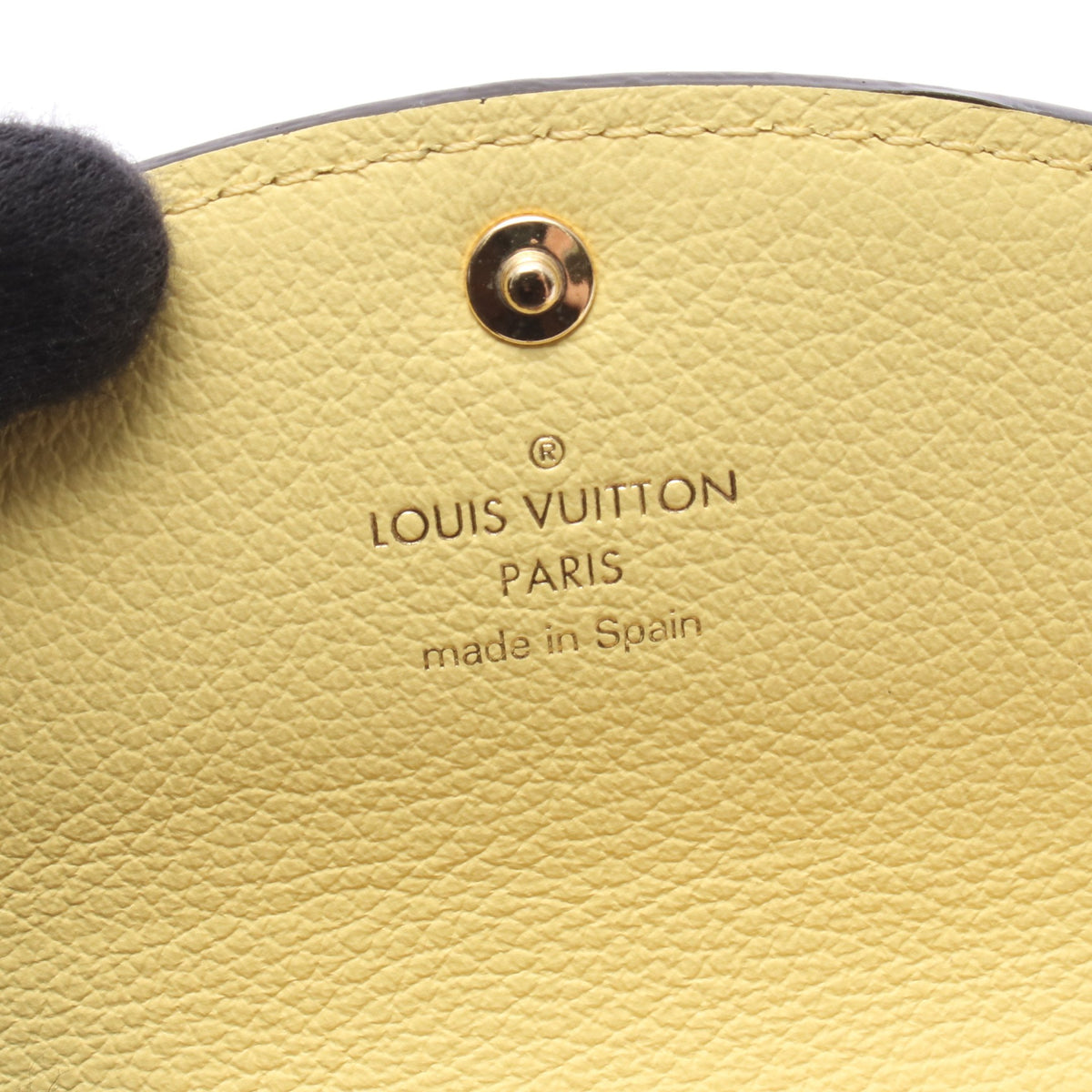 ポルトモネ ロザリ モノグラムアンプラント ジョーヌ 二つ折り財布 レザー イエロー ルイヴィトン 財布・小物 LOUIS VUITTON