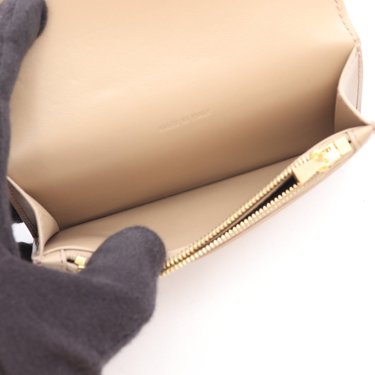 ロングカードホルダー トリオンフ カードケース フレザー グレーベージュ セリーヌ 財布・小物 CELINE