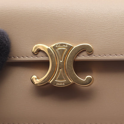 ロングカードホルダー トリオンフ カードケース フレザー グレーベージュ セリーヌ 財布・小物 CELINE