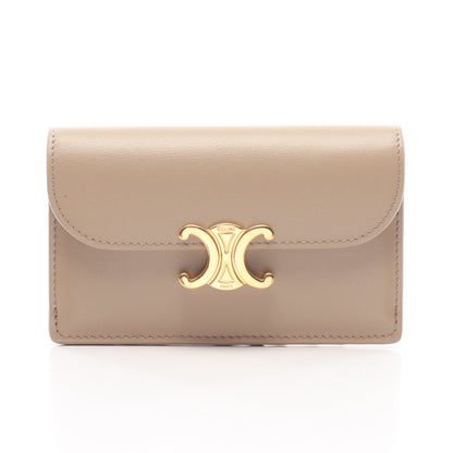 ロングカードホルダー トリオンフ カードケース フレザー グレーベージュ セリーヌ 財布・小物 CELINE