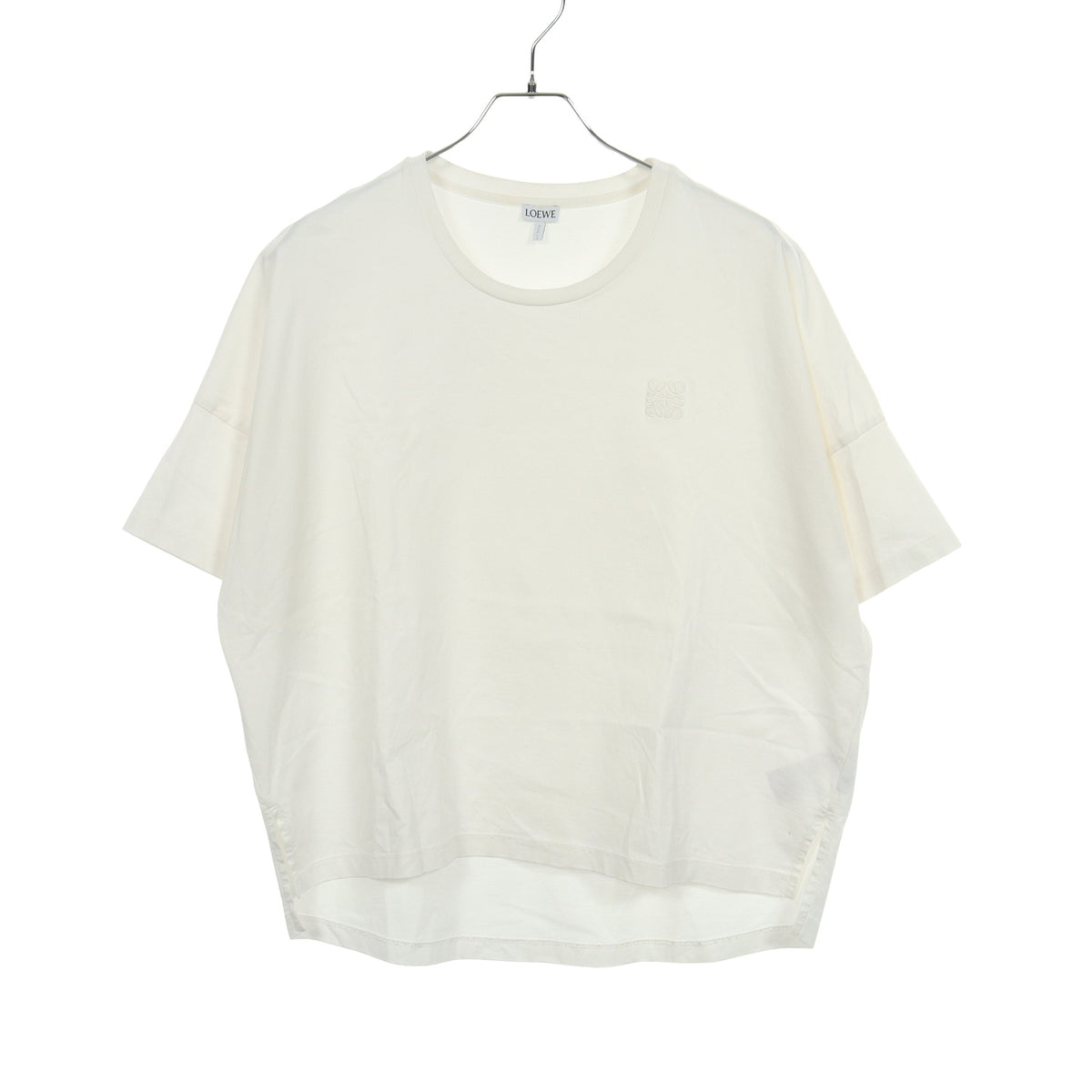 アナグラム オーバーサイズ 半袖Tシャツ コットン ホワイト ロエベ