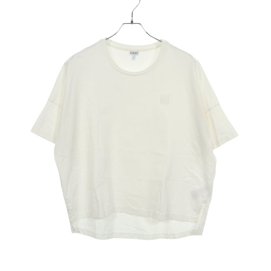 アナグラム オーバーサイズ 半袖Tシャツ コットン ホワイト ロエベ