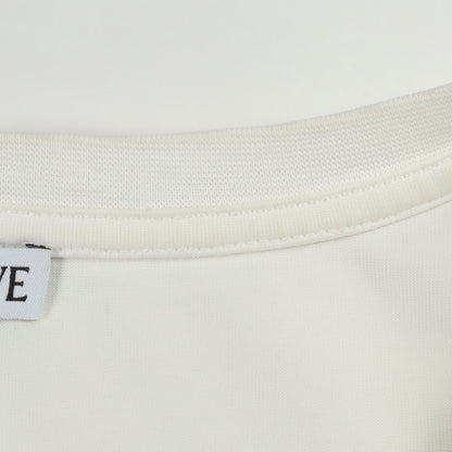 アナグラム オーバーサイズ 半袖Tシャツ コットン ホワイト ロエベ
