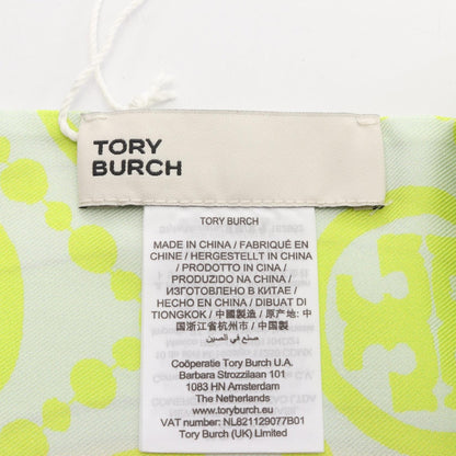 ツイスティ フラワー リボン スカーフ シルク グリーン マルチカラー トリーバーチ 財布・小物 TORY BURCH