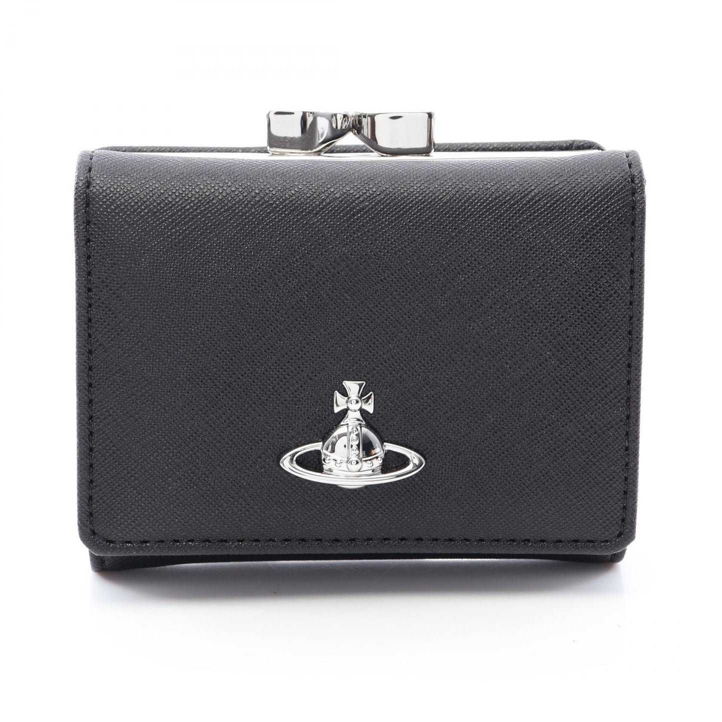 SMALL FRAME WALLET 二つ折り財布 レザー ブラック ヴィヴィアンウエストウッド 財布・小物 Vivienne Westwood