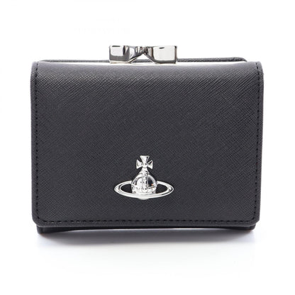 SMALL FRAME WALLET 二つ折り財布 レザー ブラック ヴィヴィアンウエストウッド 財布・小物 Vivienne Westwood