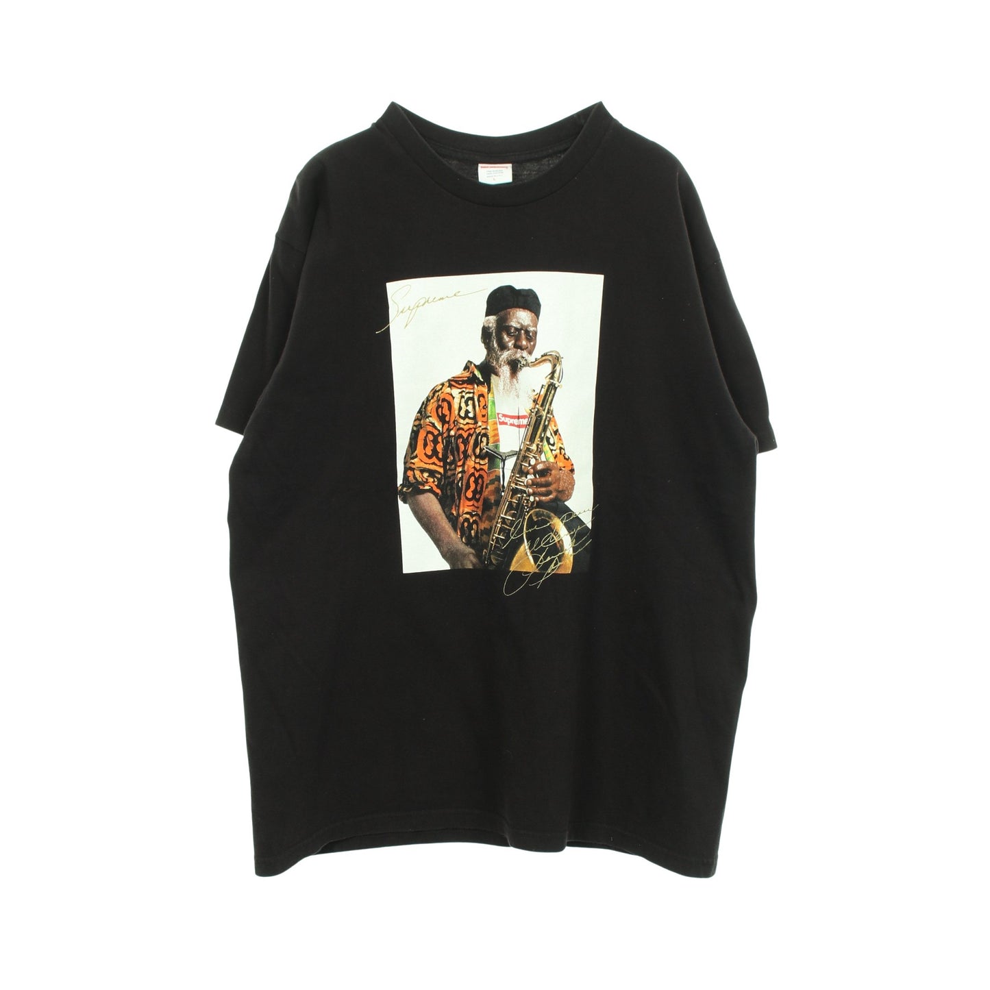 Pharoah Sanders Tee グラフィックプリント 半袖Tシャツ コットン ブラック シュプリーム