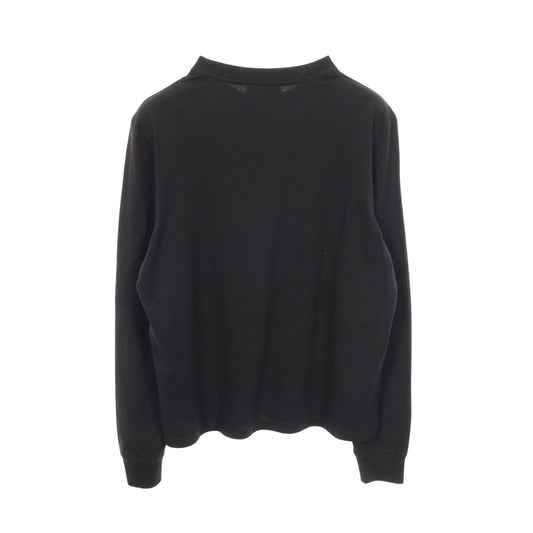 ココマーク カメリア スパンコール 長袖Tシャツ コットン ブラック シャネル トップス CHANEL
