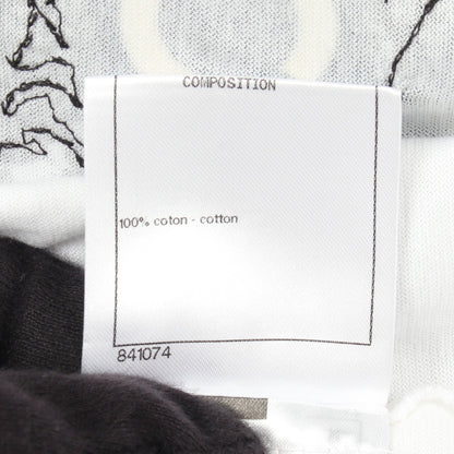 ココマーク カメリア スパンコール 長袖Tシャツ コットン ホワイト シャネル