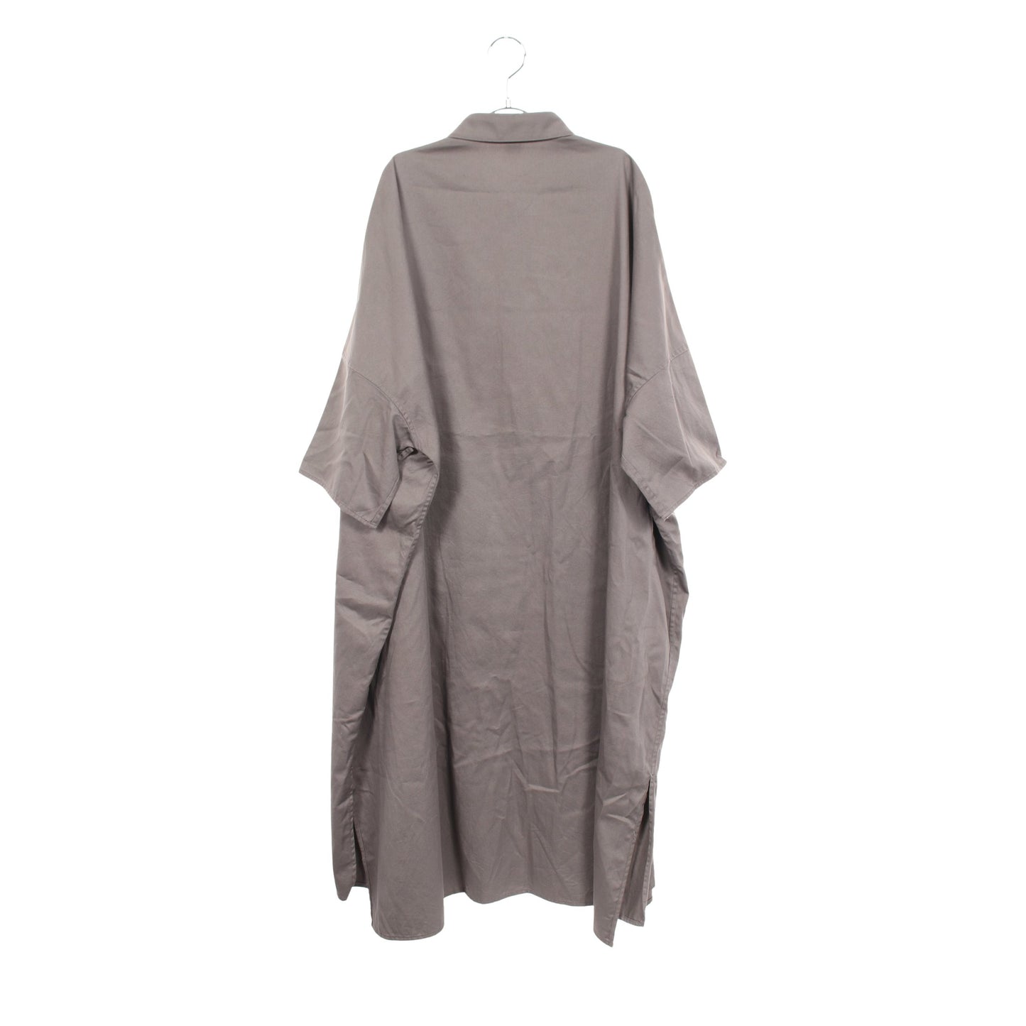 Y's BORN PRODUCT 半袖 シャツワンピース コットン グレー ワイズ