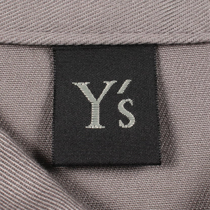 Y's BORN PRODUCT 半袖 シャツワンピース コットン グレー ワイズ