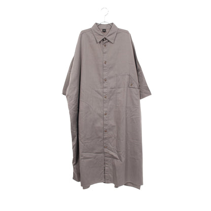 Y's BORN PRODUCT 半袖 シャツワンピース コットン グレー ワイズ