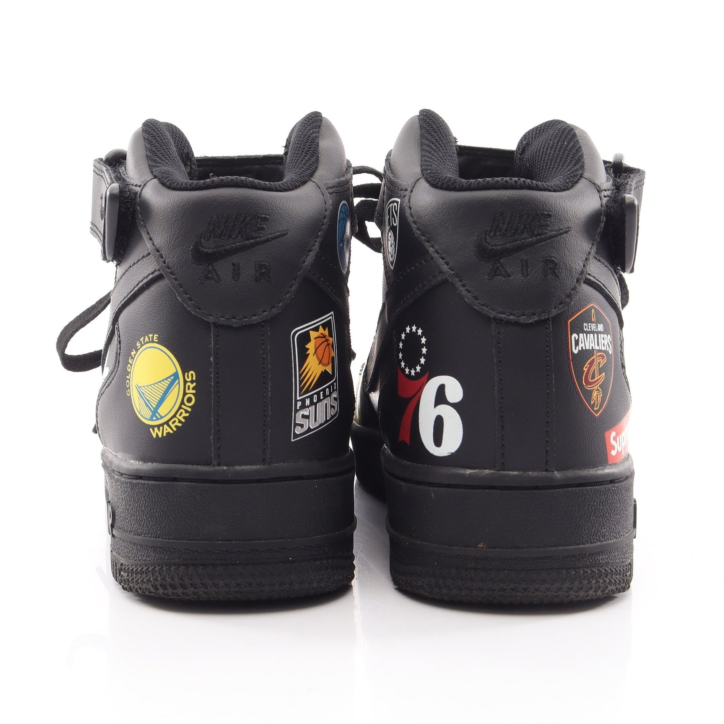NIKE × Supreme NBA Air Force 1 Mid ’07 スニーカー フェイクレザー ブラック マルチカラー ナイキ