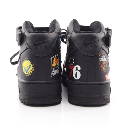 NIKE × Supreme NBA Air Force 1 Mid ’07 スニーカー フェイクレザー ブラック マルチカラー ナイキ