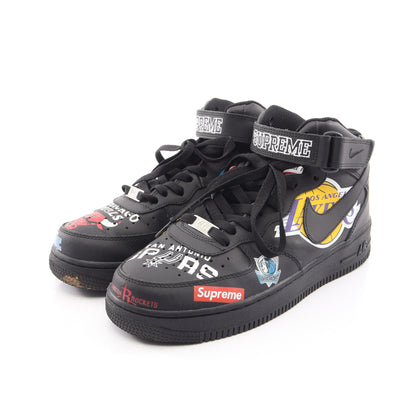 NIKE × Supreme NBA Air Force 1 Mid ’07 スニーカー フェイクレザー ブラック マルチカラー ナイキ