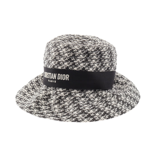 D-Bobby ロゴ刺繍 総柄 ハット ペーパー ブラック ホワイト クリスチャンディオール 財布・小物 Christian Dior