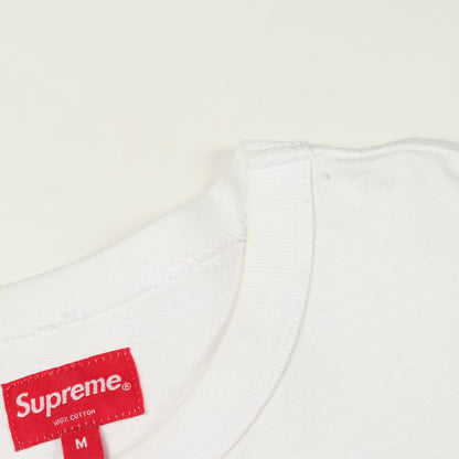 ロゴプリント クルーネック 半袖Tシャツ コットン ホワイト シュプリーム