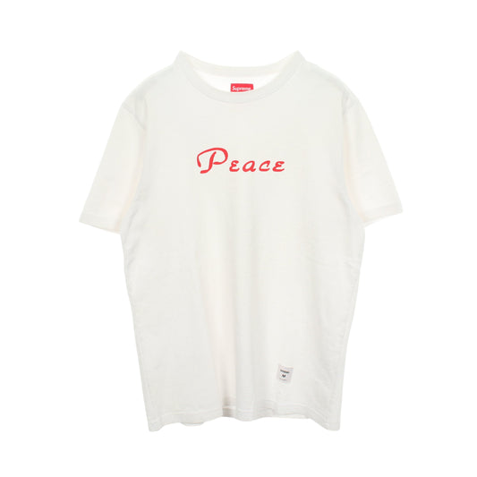 ロゴプリント クルーネック 半袖Tシャツ コットン ホワイト シュプリーム トップス Supreme