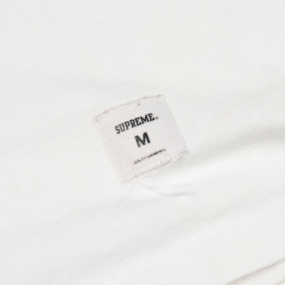 ロゴプリント クルーネック 半袖Tシャツ コットン ホワイト シュプリーム