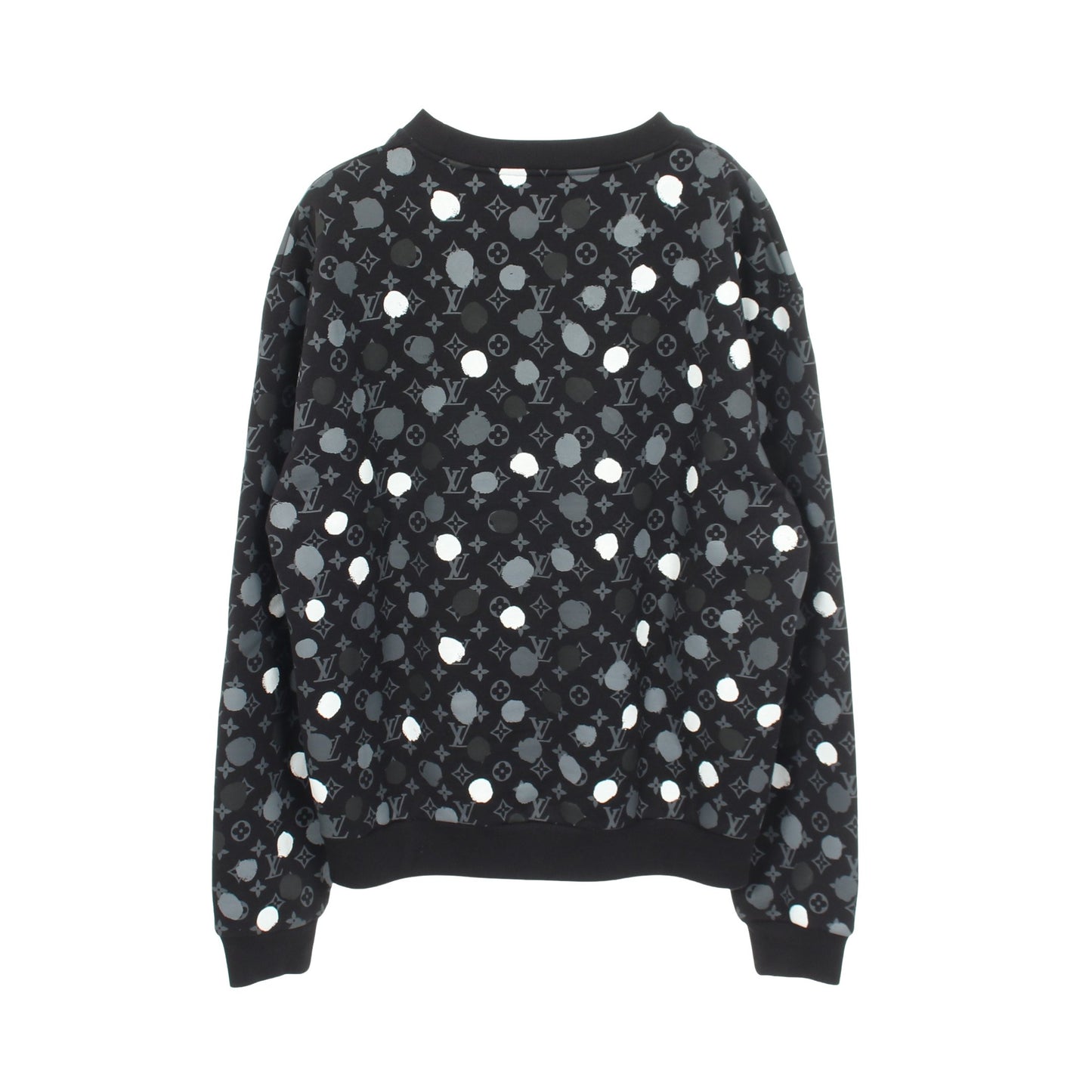 LOUIS VUITTON × yayoi kusama モノグラム ドット スウェットシャツ コットン ブラック グレー ホワイト ルイヴィトン