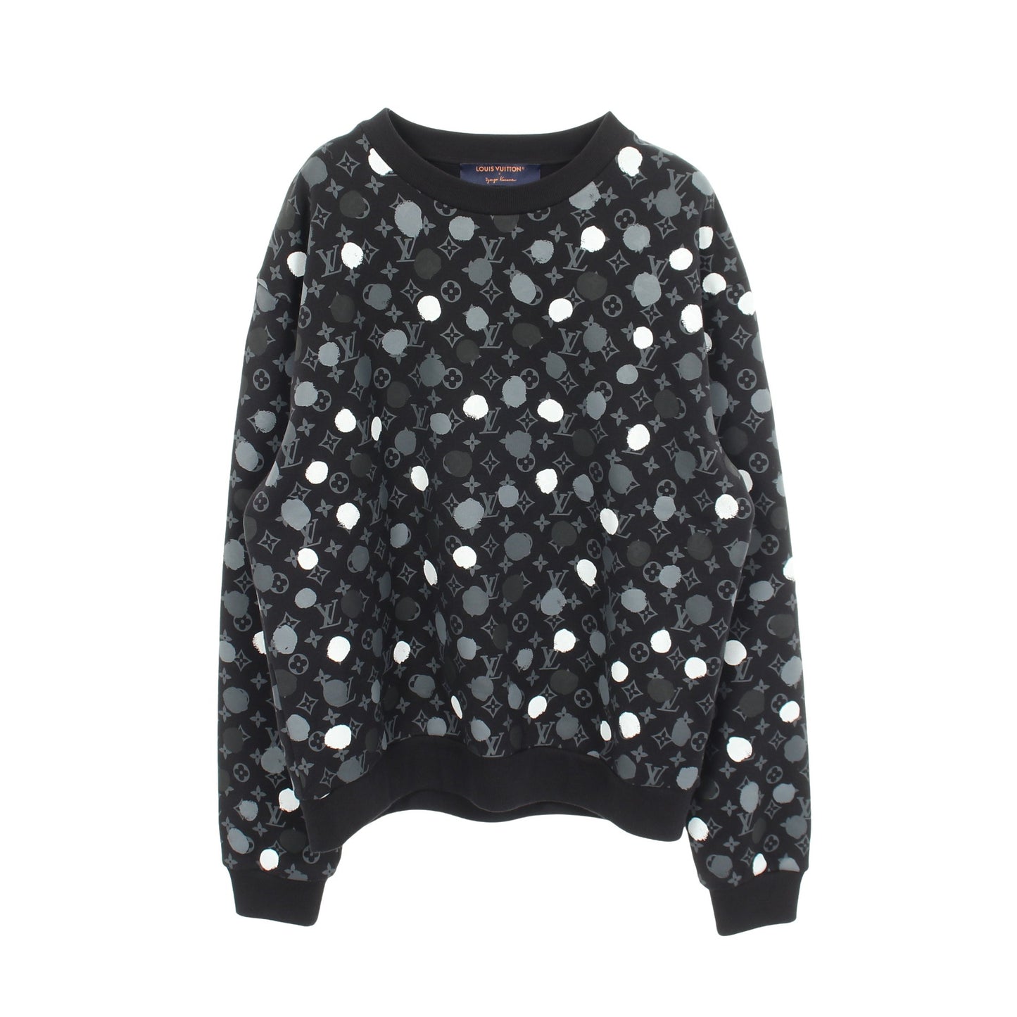 LOUIS VUITTON × yayoi kusama モノグラム ドット スウェットシャツ コットン ブラック グレー ホワイト ルイヴィトン