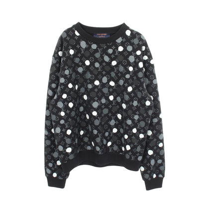 LOUIS VUITTON × yayoi kusama モノグラム ドット スウェットシャツ コットン ブラック グレー ホワイト ルイヴィトン