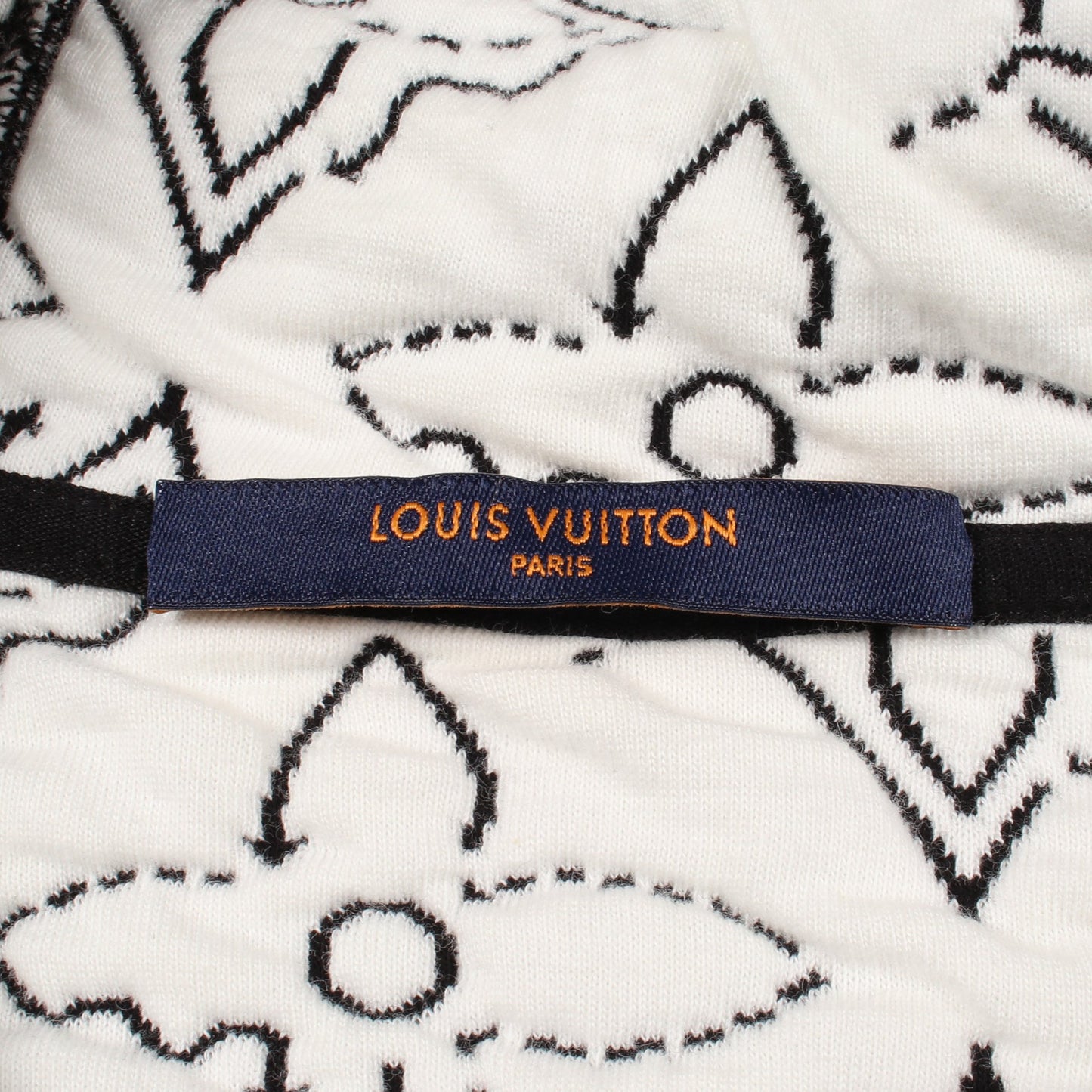 LOUIS VUITTON × NBA モノグラムフラワーキルティング ジップアップパーカー コットン ブラック ホワイト ルイヴィトン トップス LOUIS VUITTON