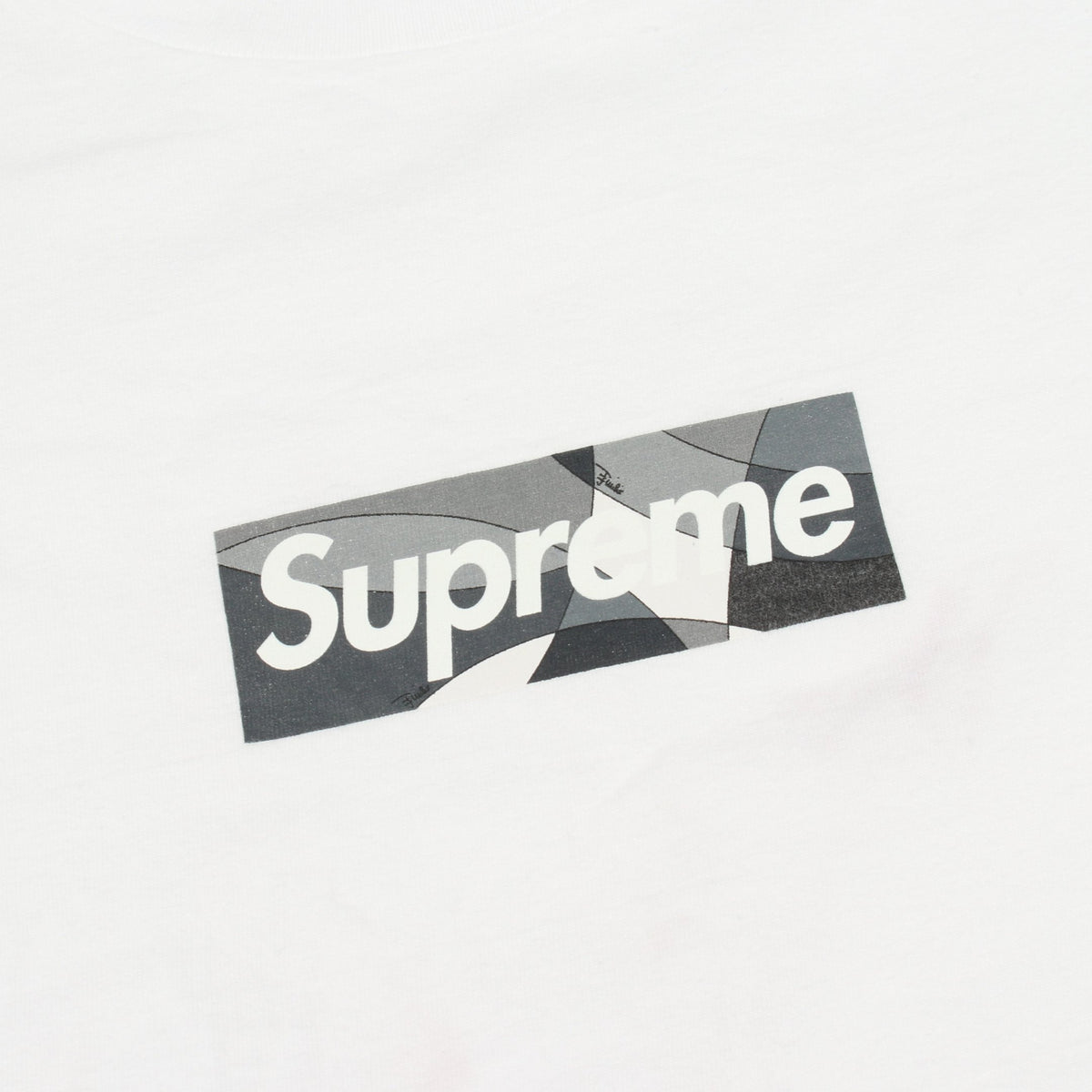 Emilio Pucci Box Logo 半袖Tシャツ コットン ホワイト シュプリーム トップス Supreme