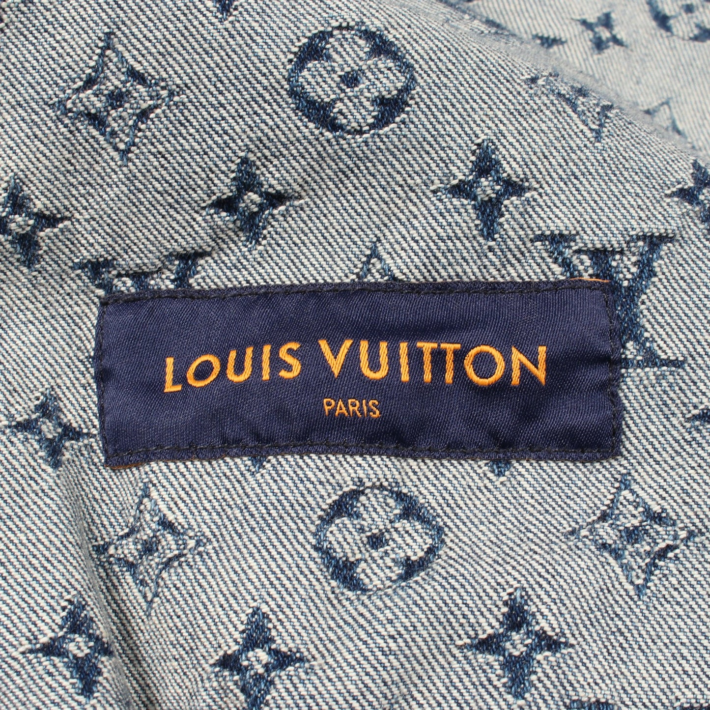 LOUIS VUITTON × NIGO モノグラム パッチワーク フード付き デニムジャケット コットン ブルー ルイヴィトン