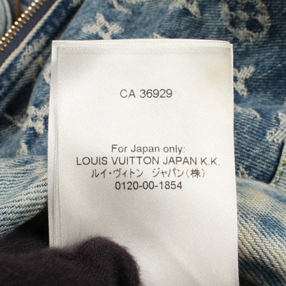 LOUIS VUITTON × NIGO モノグラム パッチワーク フード付き デニムジャケット コットン ブルー ルイヴィトン
