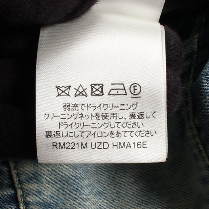 LOUIS VUITTON × NIGO モノグラム パッチワーク フード付き デニムジャケット コットン ブルー ルイヴィトン