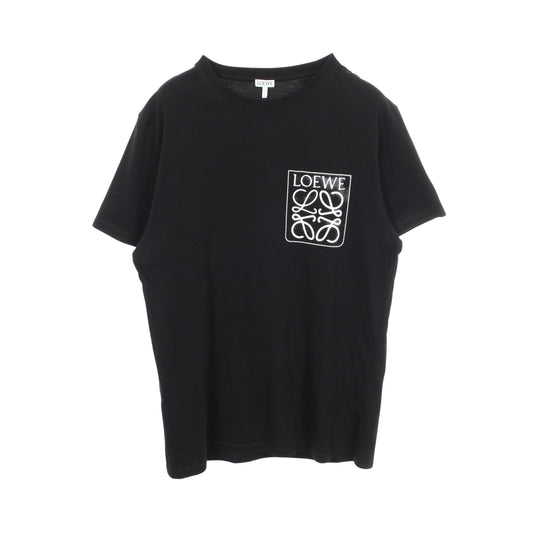 アナグラム 半袖Tシャツ コットン ブラック ロエベ トップス LOEWE