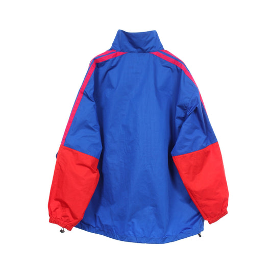 ロゴプリント ジップアップ ジャケット レッド ブルー ピンクパープル バレンシアガ アウター BALENCIAGA