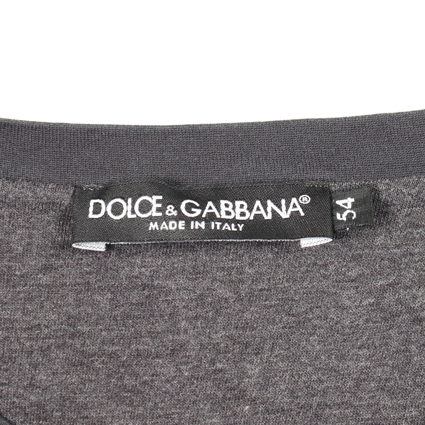 グラフィックプリント 長袖Tシャツ コットン ブラック ブラウン ドルチェアンドガッバーナ