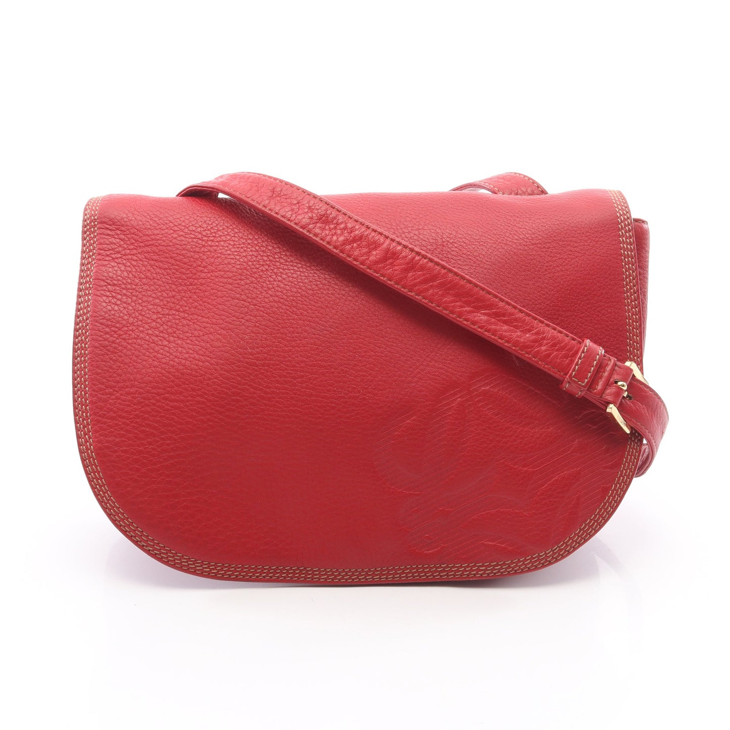 アナグラム ショルダーバッグ レザー レッド ロエベ バッグ LOEWE